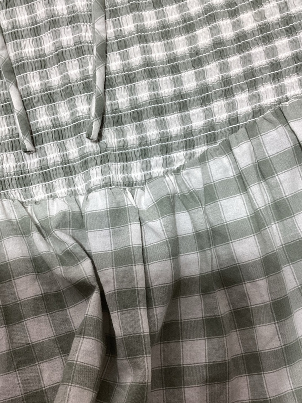Universal Thread Medium Sage Green Gingham Maxi Dress - Picture 11 of 12